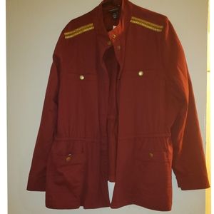 Burgundy jacket size 22/24